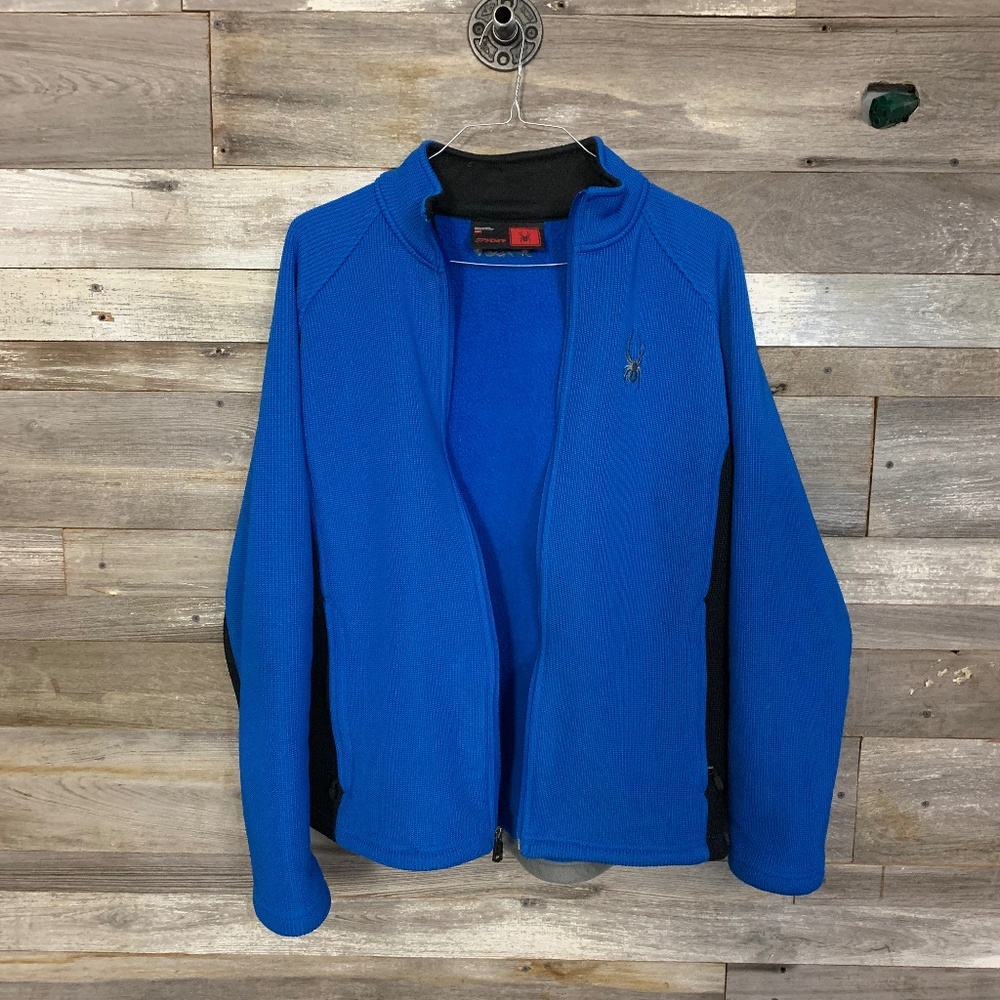 Spyder Full Zip Core Sweater Blazing Blue Men's Large